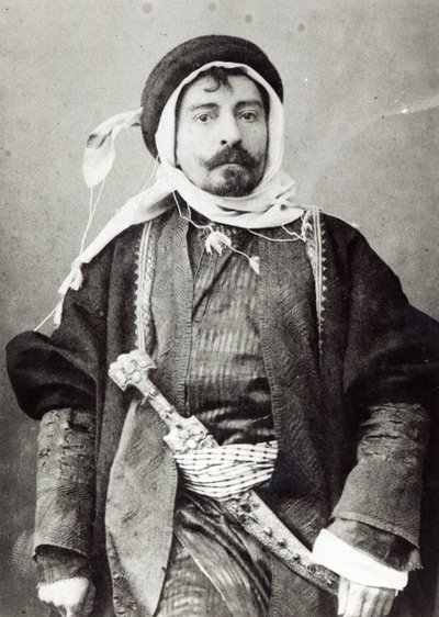 Pierre Loti in Arabic Costume by French Photographer
